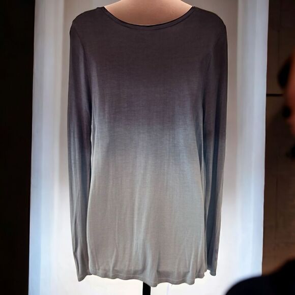 Patrons Of Peace Grey Ombre Hi Low Top Size L New with tags - Picture 2 of 3